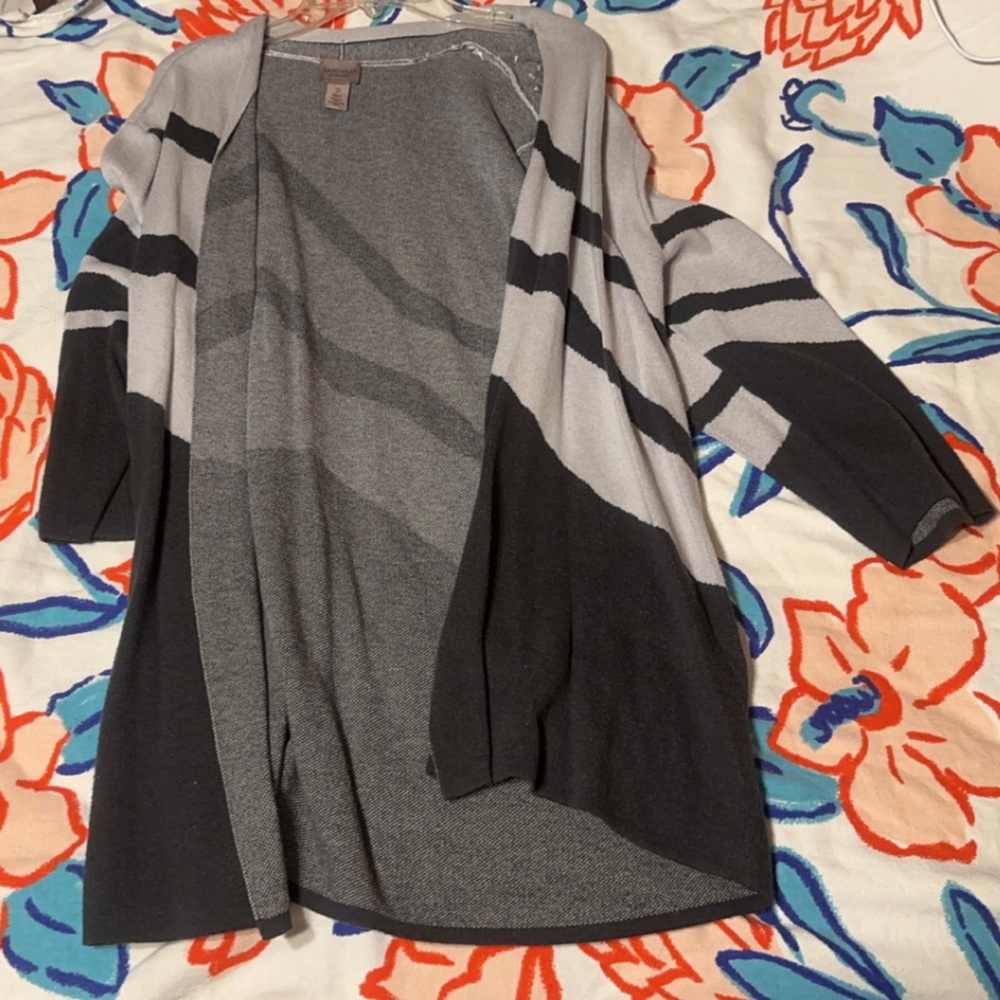 Gray cardigan
